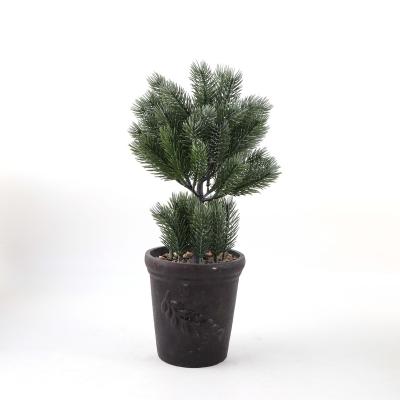 China Mini Potted Artificial Plants Indoor Desktop Artificial Wholesale Table Faux Bonsai Environmental Protection Plants For Decor for sale