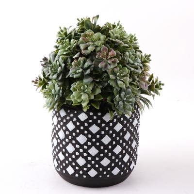 China Environmental Protection Round Shape Potted Artificial Plant And Potted Artificial Plants For Beautify Home Place for sale