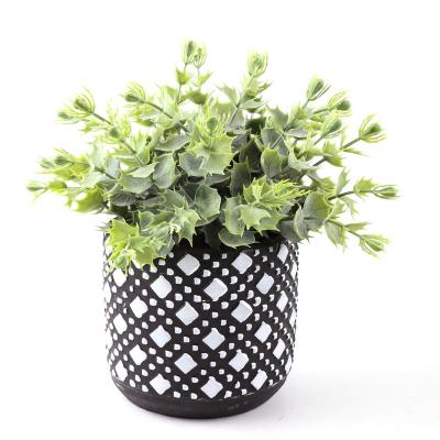 China Natural Real Touch Mini Artificial Small Indoor Plant Potted Artificial Plant in Pot Fake for Home Office Party Decoration for sale