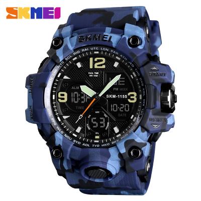 China Fashion Skmei 1155 Alarm Watches Fashion Teenage Navy Army Watch Men Military Watch for sale