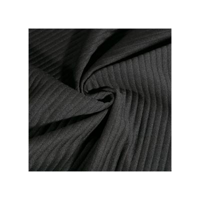 China China Supplier 100%Polyester Breathable Stripe Scuba Fabric High Elastic For Sportswear And Uniform for sale