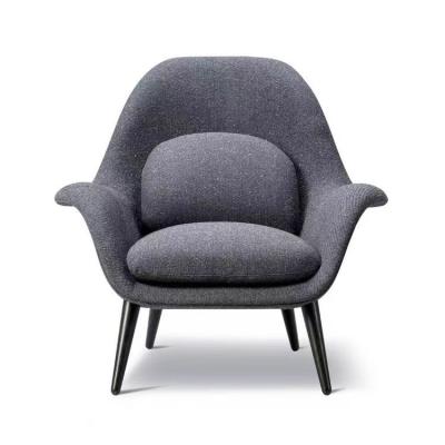 China Contemporary Modern Italian Space Tufted Elegant Living Room Design Furniture Leisure Home Swoon Lounge Chair for sale