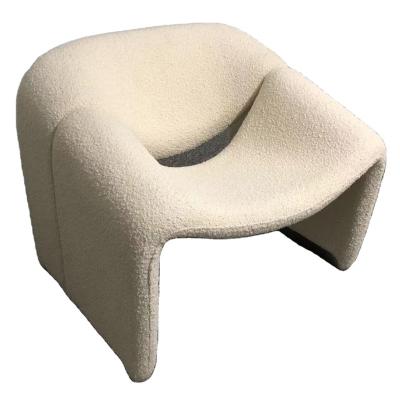 China White Fiberglass Tufted F598 Pierre Paulin Artifor Groovy Chair Modern Design Loop Lounge Lounge Chair for sale