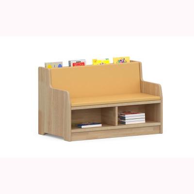 China Kindergarten furniture children's reading room solid wood bookcase learning interactive sofa bookcase zu verkaufen