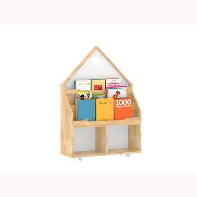 China Kindergarten furniture daycare equipment wooden modern kids book cabinet book shelf for day care center for sale