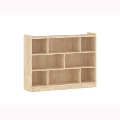 China Rubber wood kindergarten furniture children's toy cabinet wooden eight-compartment cabinet en venta