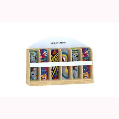 China Kindergarten Furniture Carpet Rack Wooden Solid Furniture Children's Study Tables and Chairs zu verkaufen