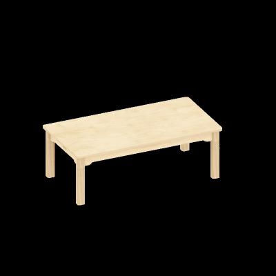 China Guangzhou Eibele Montessori Wooden Children Table Nursery Daycare Center Classroom Rectangular Table for Preschool en venta