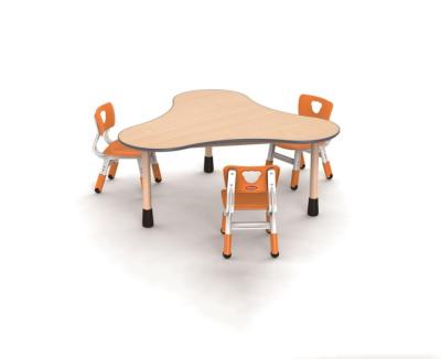 Китай High-quality collapsible children's clover tables and chairs Special safety furniture for kindergarten preschool furniture продается