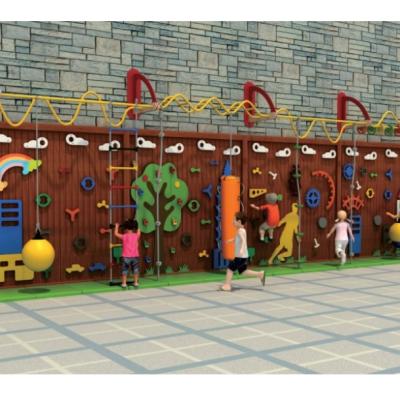 Cina Outdoor gymnastic play activities children wooden playground equipment daycare climbing set for school wall in vendita