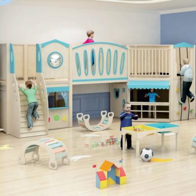 China Montessori school play activities children play loft house indoor play zone equipment from Guangzhou China Supplier Te koop