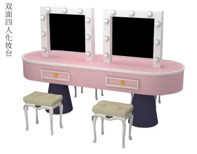 中国 Indoor dramatic role play equipment girls pink color makeup mirrors set for kids play party room 販売のため