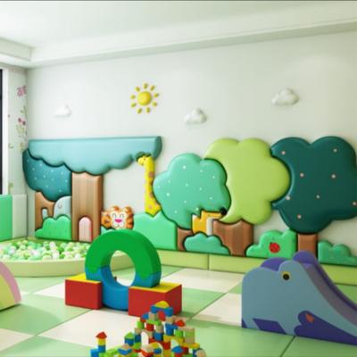 China Anti Collision 3D Kids Room Decor Soft Wall Protector Padding for Childcare Centre and Play School zu verkaufen