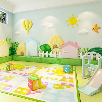 Китай Kids Safety Soft Indoor Soft Wall Protection With 3D Designs for Preschool Interior Decorations продается