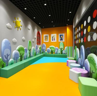 Κίνα PU material Soft Wall Decor Anti Collision Kids Indoor Playground Soft Wall Sticker for Sale προς πώληση