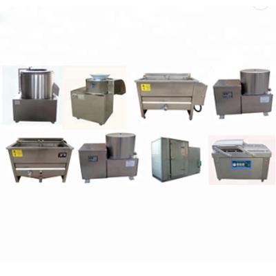 中国 Semi-automatic Vegetable Processing Plant Potato Chips Production Line Frozen French Fries Making Machine Frozen French Fries Production Line 販売のため