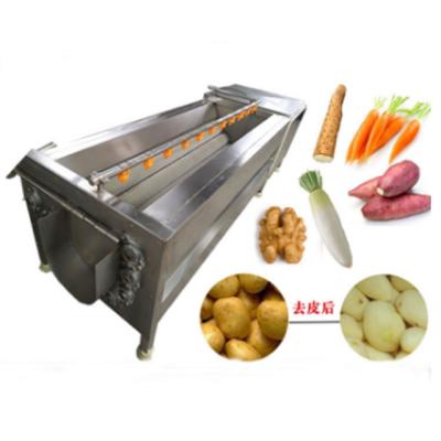 中国 Automatic Sweet Potato High Performance Potato Peeling Machine Cleaning Machine 3000kg/h 販売のため