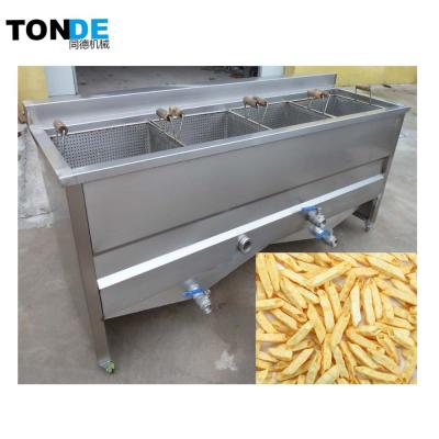 中国 Snack factory china manufacture snack onion fryer machine for frying potato chips and banana potato chips 販売のため