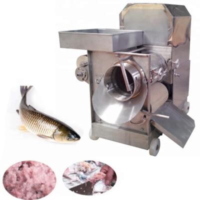 China Make Fish Food Automatic Electric Fish Bone Separating Machine / Fish Bone Meat Skin Removing Machine for sale