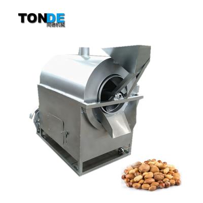 中国 Snacks Factory Wood Charcoal Gas Type Automatic Nuts Rotisserie Pumpkin Seed Roasting Machine 販売のため