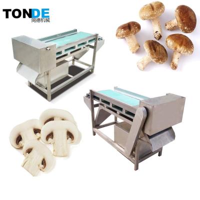 China Vegetable Fresh Mushroom Cutting Machine / Scatter Pleurotus Eryngii Processing Machine Slicing Machine for sale