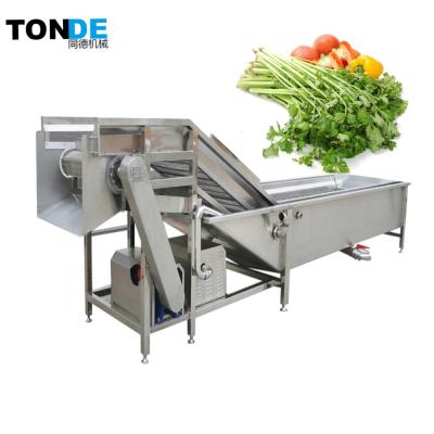 中国 High Efficiency Automatic Leafy Greens Cleaning Machine With Spray System 販売のため