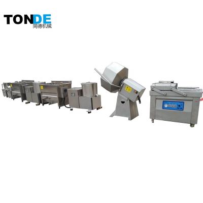 中国 Vegetable Processing Plant Semi-automatic French Fries Processing Plant Frozen Fried Potato Chips Production Line 販売のため