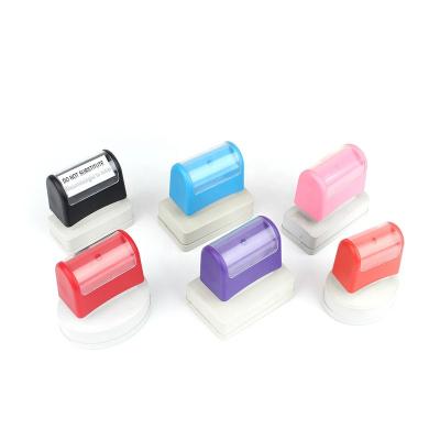 China Desktop Side Sealing With Double Lock Plastic Foam Pre-Inked Flash Stamp for sale