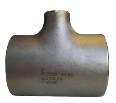 China Pipe Lines Connect Seamless Welded Carbon Steel Equal / Reduced Tee For ASME B16.9 for sale