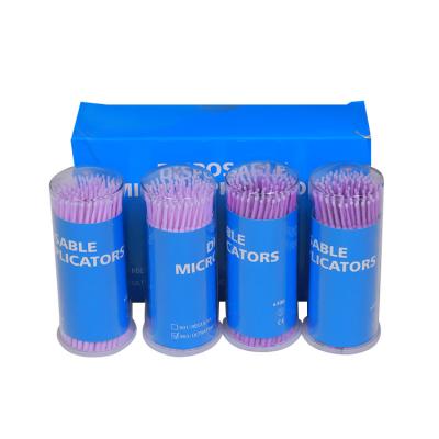 China PP+Nylon Colored Dental Micro Brush Applicators Regular Fine Extra Fine Regular Extra Thin Micro Applicator for sale