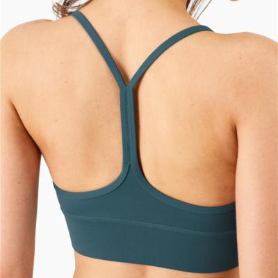 China Breathable Quik Dry Customize Logo Quick Dry High Impact Sexy Woman Sports Running Bra Top for sale