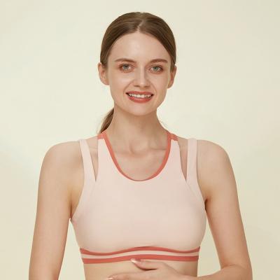 China Dropshipping Breathable Full Cup Sports Women Workout Knitted Bra for sale