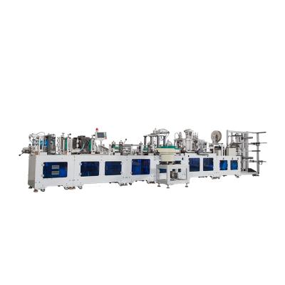 China Factory Manufacturing Automatic Headband Folding Non Woven Face Mask Making Machine for sale