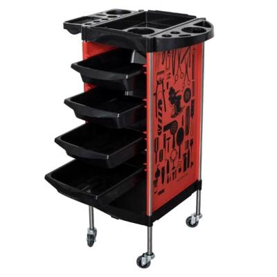 China Modern High quality beauty, hairdressing, ironing, dyeing, hair salon, hand lever car, multifunctional tool cabinet  made in China for sale