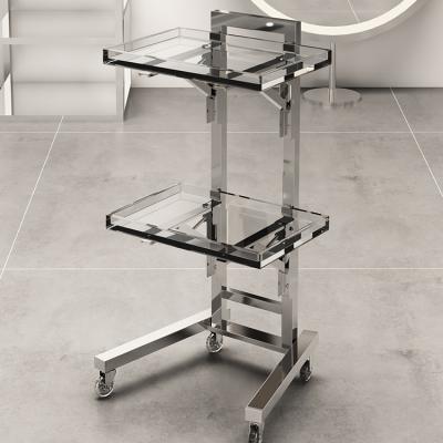 China Modern Manufacture Hair Styling Salon Trolley Tool Cart with Wheels for Hairdresser Storage for sale