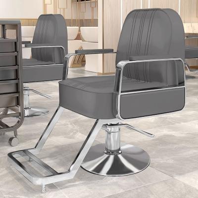 China Modern Bo jue Salon professional salon furniture stainless steel makeup hair stylist chair gold salon chairs for sale