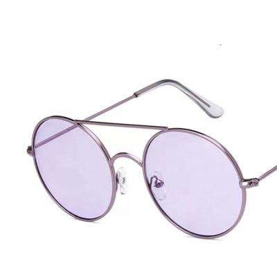 China Hot Sales Metal Sunglasses Shape Metal Popular Aviator Ocean Lens Colors Unisex Street Sunglasses 2020 for sale