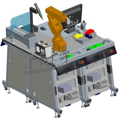 China Student Factory Price Mechanical Equipment Student Learning Training GX-R13-1 Industrial Robot Painting Workstation for sale