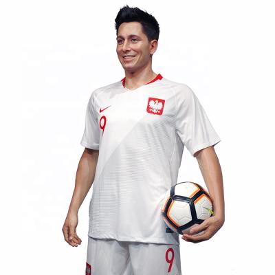 China Life Size Show Soccer Player Male Silicone Sports Figure for sale