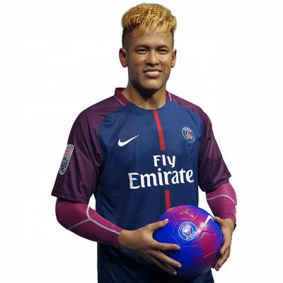 China Super Life Size Silicone Sport Star Wax Figure For Footballer for sale