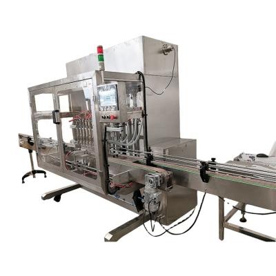 China Food Automatic Servo motor cocoa butter bottle filling machine paste jar filler capper labeler machine for sale