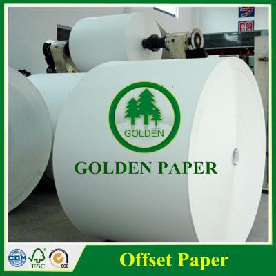 China 55g 60g 75g 80g 90g 100g 120g 150g white bond woodfree offset paper for printing for sale