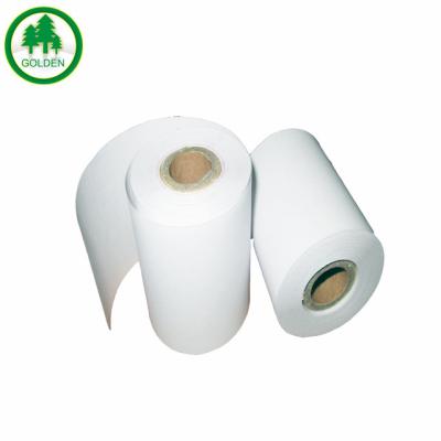 China Anti Curl Cash Register Heat Sensitive Paper Roll For Bank ATM Machine for sale