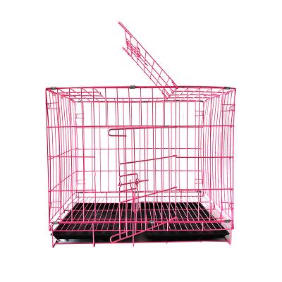 China 2021 New Listing 2 Doors Dog Cage Breathable Steel Dog Cages Folding Heavy Duty Dog Cages For Sale for sale