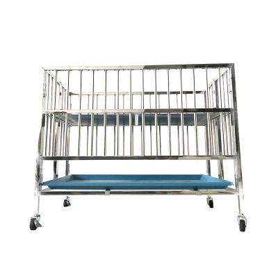 China Viable Manufacturers Supply High Quality Stainless Steel Dog Cage Heavy Duty Metal Large Dog Crates for sale