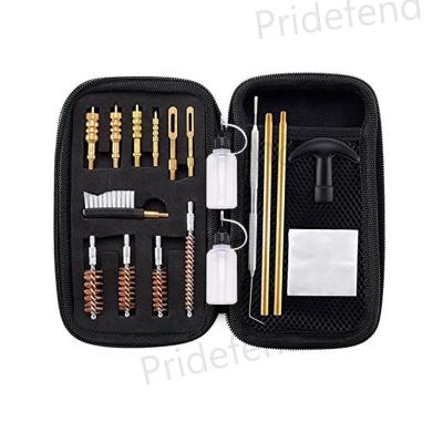 China .22, .357, .38, 9mm, .45 caliber bronze bored brush and brass Jag Adapter Universal Cleaning Kit for sale