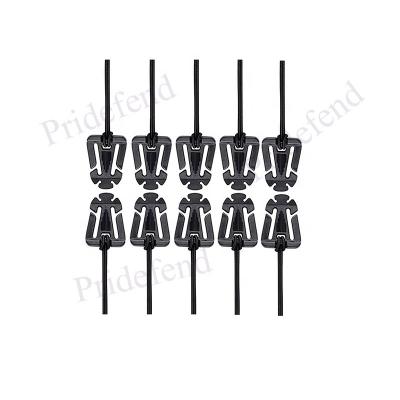 China Hydration 10 Tube Outdoor Backpack Pack Straps Management Gear Clip Molle Web Dominators Web Dominators for sale