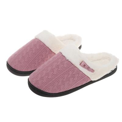 China Cushioning Women home shoes OEM factory USA global markets winter indoor warm slipper wholesale cotton slippers for sale