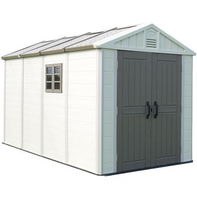 China Kinying Brand Easily Assembled Plastic Modular Cabin Shed Prefab House Building Garden Equipment Storage for sale