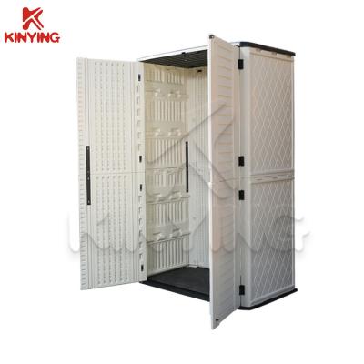 China KINYING Easily Gathered Popular Plastic Outdoor Storage Cabinet for sale